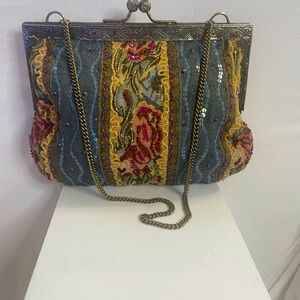Christina Vintage purse Adorable! With chain! Made in India